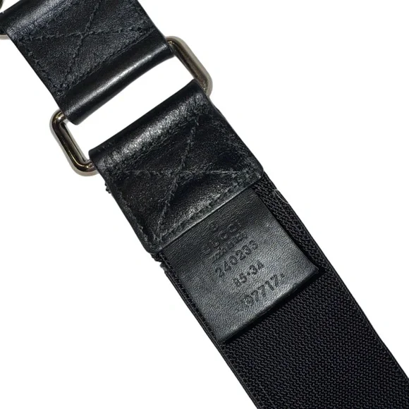 Authentic Gucci Bamboo And Black Elastic Belt - Picture 10 of 10